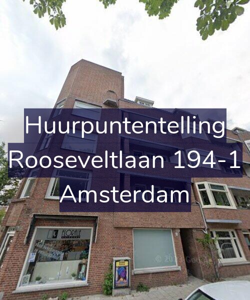 Foto gevel Huurpuntentelling voor Rooseveltlaan 194-1, Amsterdam
