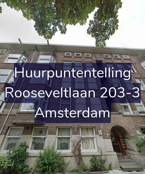 Foto gevel Huurpuntentelling voor Rooseveltlaan 203-3, Amsterdam