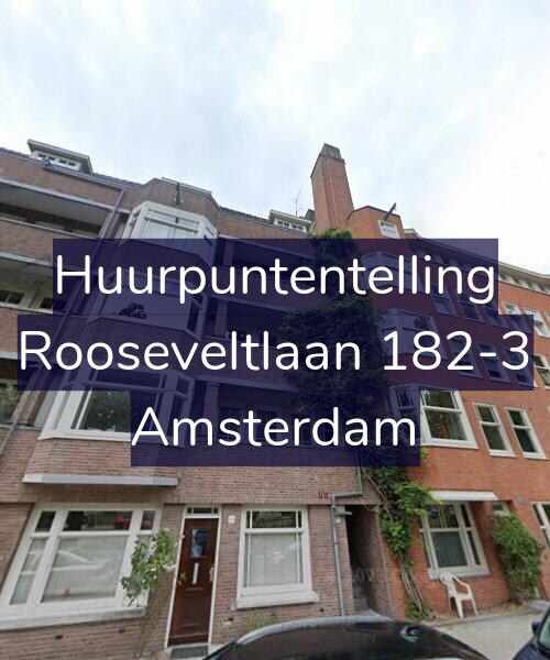 Foto gevel Huurpuntentelling voor Rooseveltlaan 182-3, Amsterdam