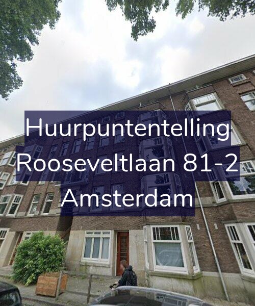 Foto gevel Huurpuntentelling voor Rooseveltlaan 81-2, Amsterdam
