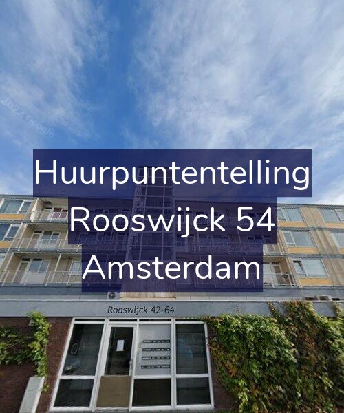 Foto gevel Huurpuntentelling voor Rooswijck 54, Amsterdam