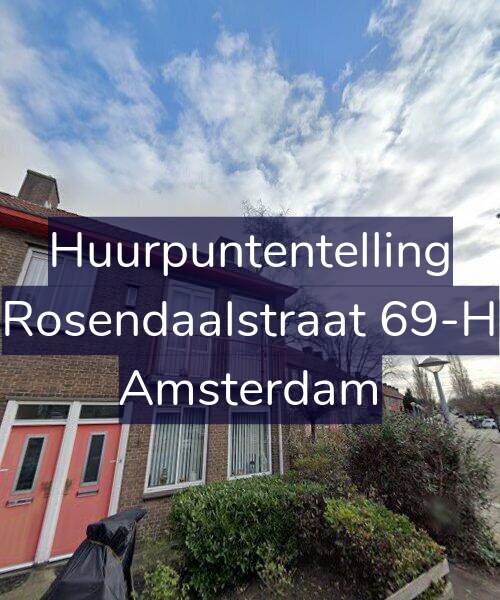 Foto gevel Huurpuntentelling voor Rosendaalstraat 69-H, Amsterdam