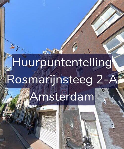 Foto gevel Huurpuntentelling voor Rosmarijnsteeg 2-A, Amsterdam