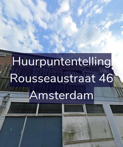 Foto gevel Huurpuntentelling voor Rousseaustraat 46, Amsterdam
