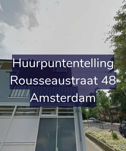 Foto gevel Huurpuntentelling voor Rousseaustraat 48, Amsterdam