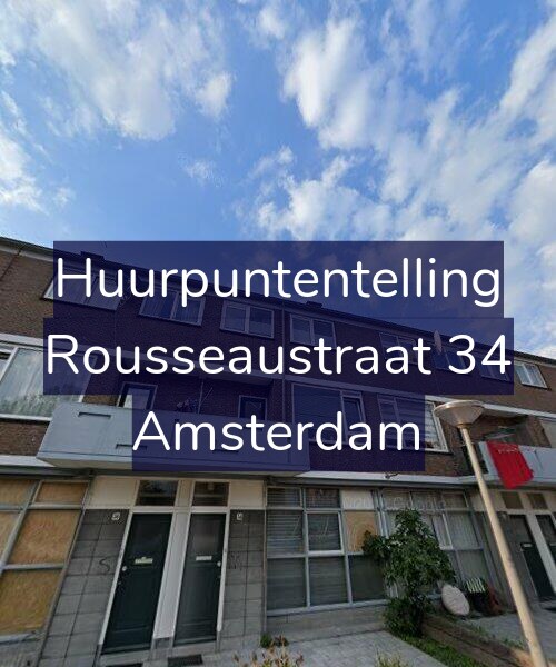 Foto gevel Huurpuntentelling voor Rousseaustraat 34, Amsterdam