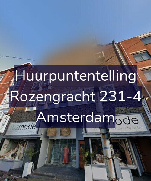 Foto gevel Huurpuntentelling voor Rozengracht 231-4, Amsterdam