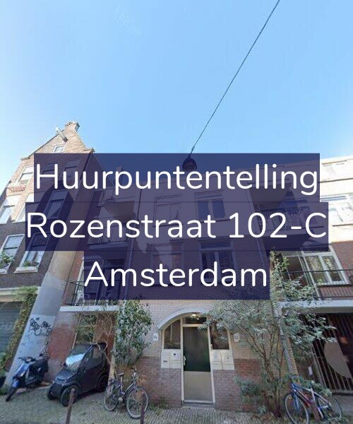 Foto gevel Huurpuntentelling voor Rozenstraat 102-C, Amsterdam