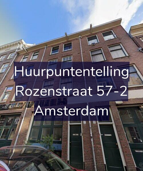 Foto gevel Huurpuntentelling voor Rozenstraat 57-2, Amsterdam