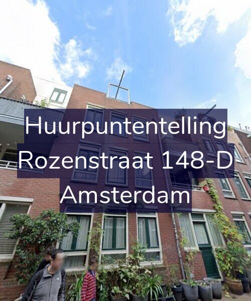 Foto gevel Huurpuntentelling voor Rozenstraat 148-D, Amsterdam