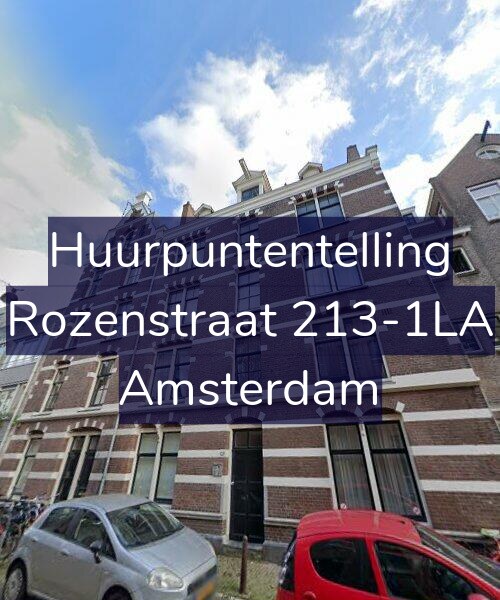 Foto gevel Huurpuntentelling voor Rozenstraat 213-1LA, Amsterdam