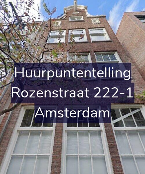 Foto gevel Huurpuntentelling voor Rozenstraat 222-1, Amsterdam
