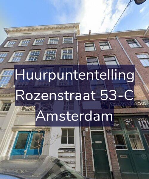 Foto gevel Huurpuntentelling voor Rozenstraat 53-C, Amsterdam