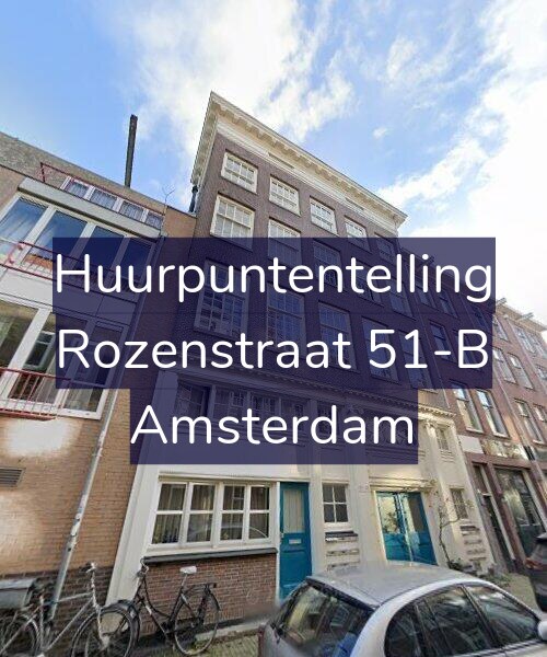 Foto gevel Huurpuntentelling voor Rozenstraat 51-B, Amsterdam