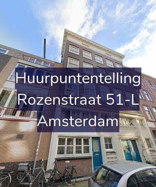 Foto gevel Huurpuntentelling voor Rozenstraat 51-L, Amsterdam