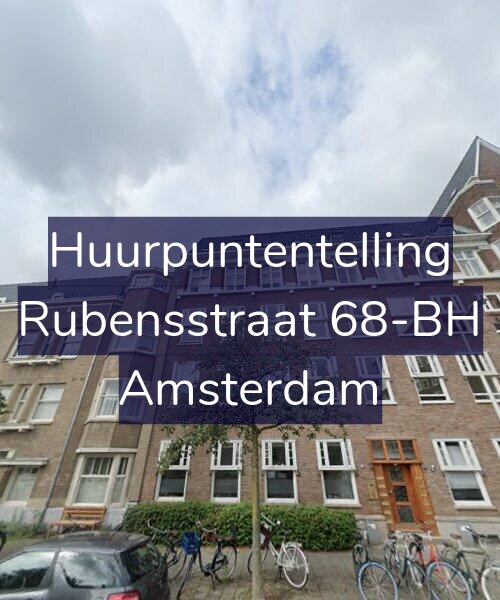 Foto gevel Huurpuntentelling voor Rubensstraat 68-BH, Amsterdam