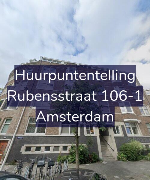 Foto gevel Huurpuntentelling voor Rubensstraat 106-1, Amsterdam