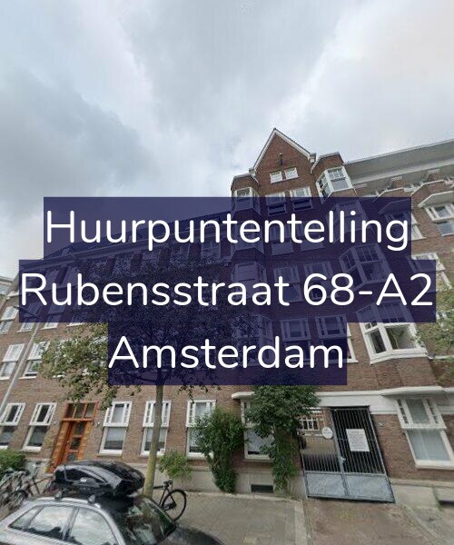 Foto gevel Huurpuntentelling voor Rubensstraat 68-A2, Amsterdam