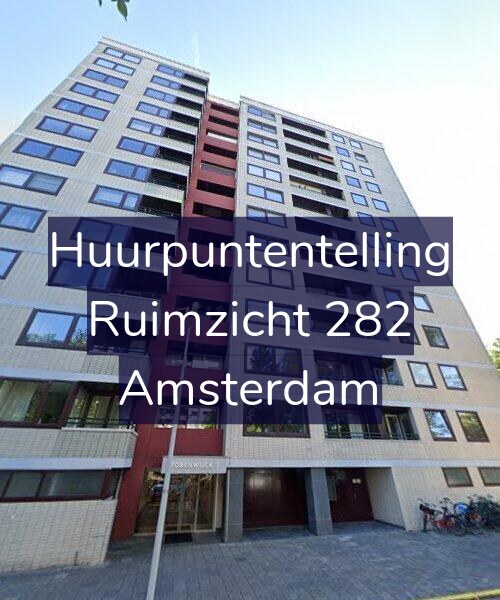 Foto gevel Huurpuntentelling voor Ruimzicht 282, Amsterdam