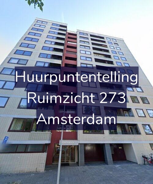 Foto gevel Huurpuntentelling voor Ruimzicht 273, Amsterdam