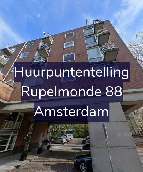 Foto gevel Huurpuntentelling voor Rupelmonde 88, Amsterdam