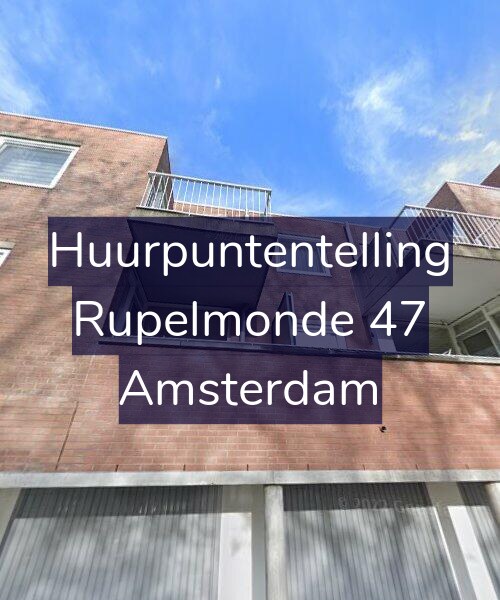 Foto gevel Huurpuntentelling voor Rupelmonde 47, Amsterdam