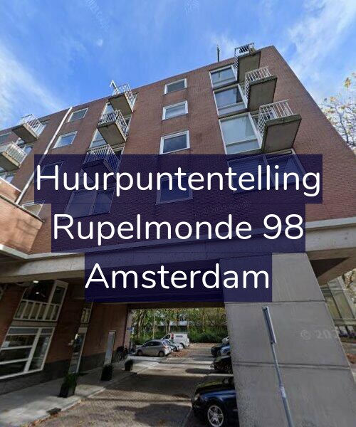 Foto gevel Huurpuntentelling voor Rupelmonde 98, Amsterdam