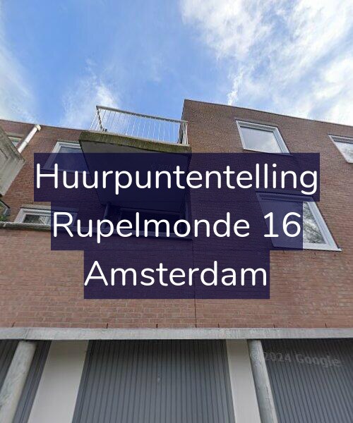 Foto gevel Huurpuntentelling voor Rupelmonde 16, Amsterdam
