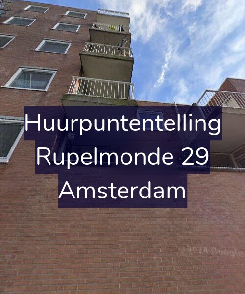 Foto gevel Huurpuntentelling voor Rupelmonde 29, Amsterdam