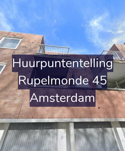 Foto gevel Huurpuntentelling voor Rupelmonde 45, Amsterdam