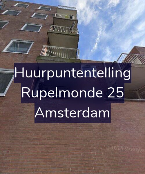 Foto gevel Huurpuntentelling voor Rupelmonde 25, Amsterdam