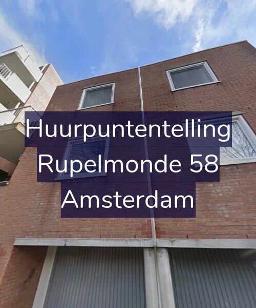 Foto gevel Huurpuntentelling voor Rupelmonde 58, Amsterdam
