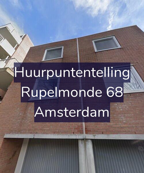 Foto gevel Huurpuntentelling voor Rupelmonde 68, Amsterdam