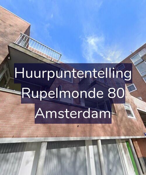 Foto gevel Huurpuntentelling voor Rupelmonde 80, Amsterdam
