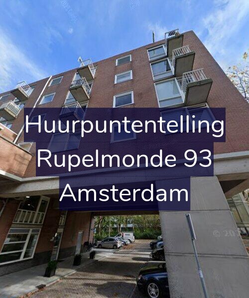 Foto gevel Huurpuntentelling voor Rupelmonde 93, Amsterdam