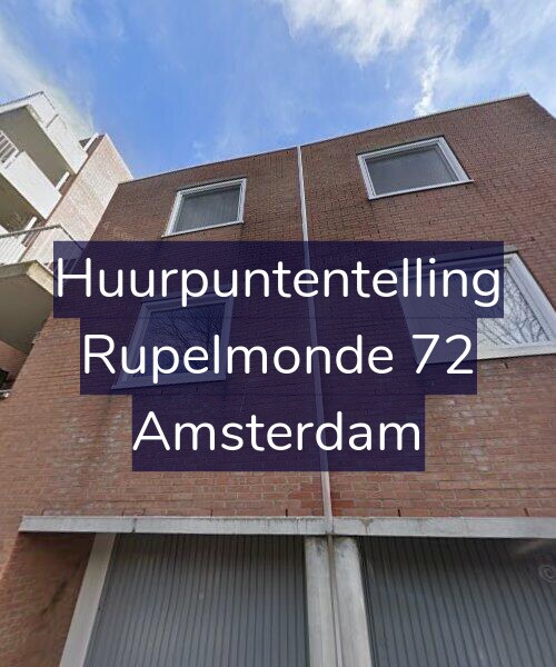 Foto gevel Huurpuntentelling voor Rupelmonde 72, Amsterdam