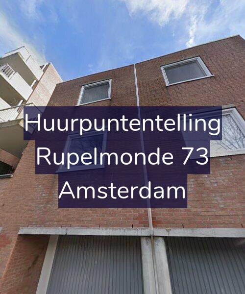 Foto gevel Huurpuntentelling voor Rupelmonde 73, Amsterdam