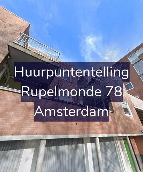 Foto gevel Huurpuntentelling voor Rupelmonde 78, Amsterdam