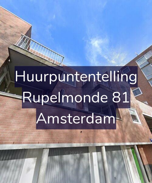 Foto gevel Huurpuntentelling voor Rupelmonde 81, Amsterdam