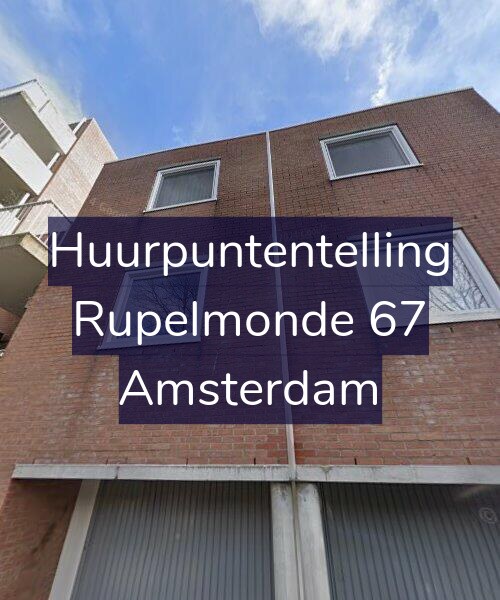 Foto gevel Huurpuntentelling voor Rupelmonde 67, Amsterdam