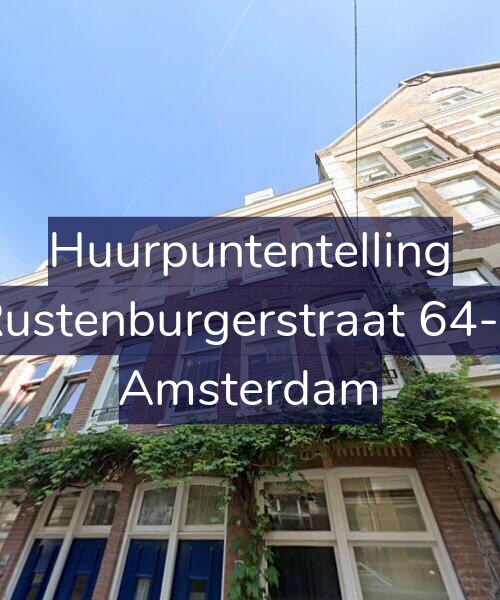 Foto gevel Huurpuntentelling voor Rustenburgerstraat 64-2, Amsterdam