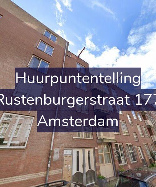Foto gevel Huurpuntentelling voor Rustenburgerstraat 177, Amsterdam