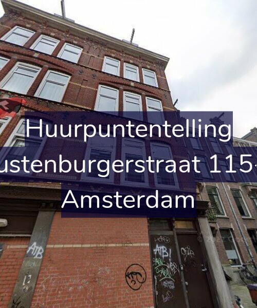 Foto gevel Huurpuntentelling voor Rustenburgerstraat 115-1, Amsterdam