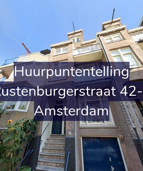 Foto gevel Huurpuntentelling voor Rustenburgerstraat 42-1, Amsterdam