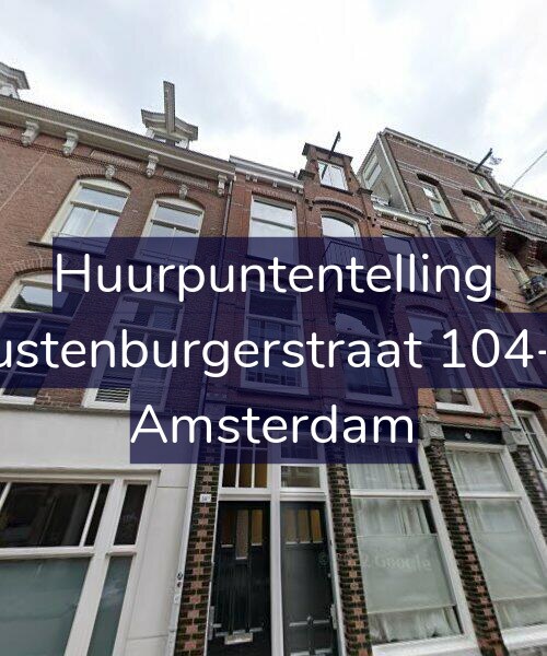 Foto gevel Huurpuntentelling voor Rustenburgerstraat 104-H, Amsterdam