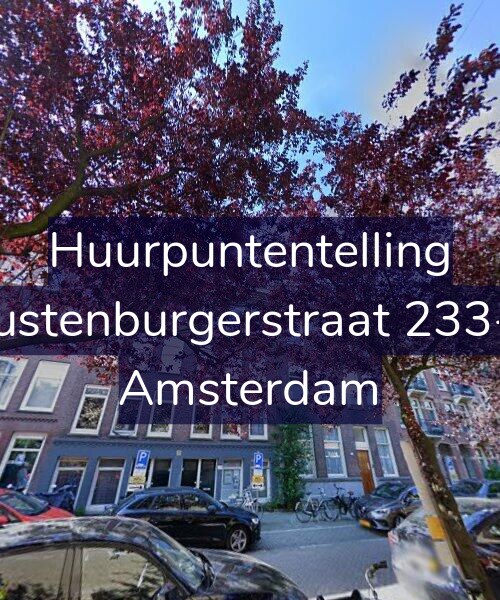 Foto gevel Huurpuntentelling voor Rustenburgerstraat 233-3, Amsterdam