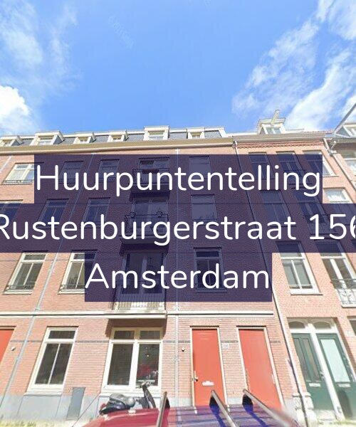 Foto gevel Huurpuntentelling voor Rustenburgerstraat 156, Amsterdam