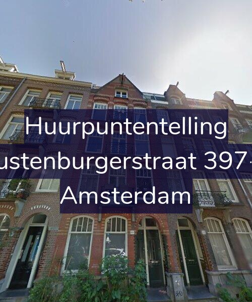 Foto gevel Huurpuntentelling voor Rustenburgerstraat 397-2, Amsterdam