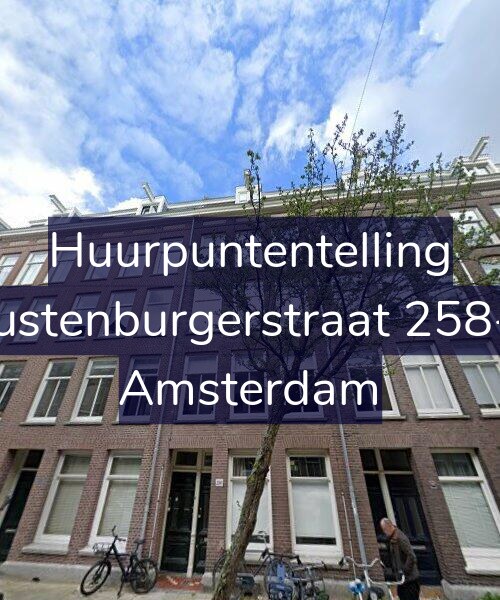 Foto gevel Huurpuntentelling voor Rustenburgerstraat 258-3, Amsterdam