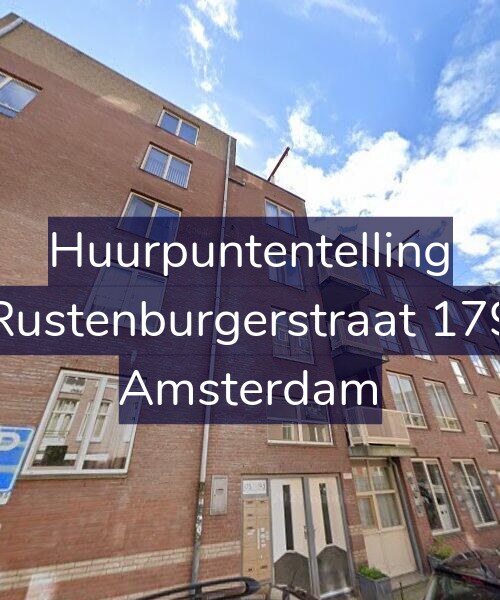 Foto gevel Huurpuntentelling voor Rustenburgerstraat 179, Amsterdam